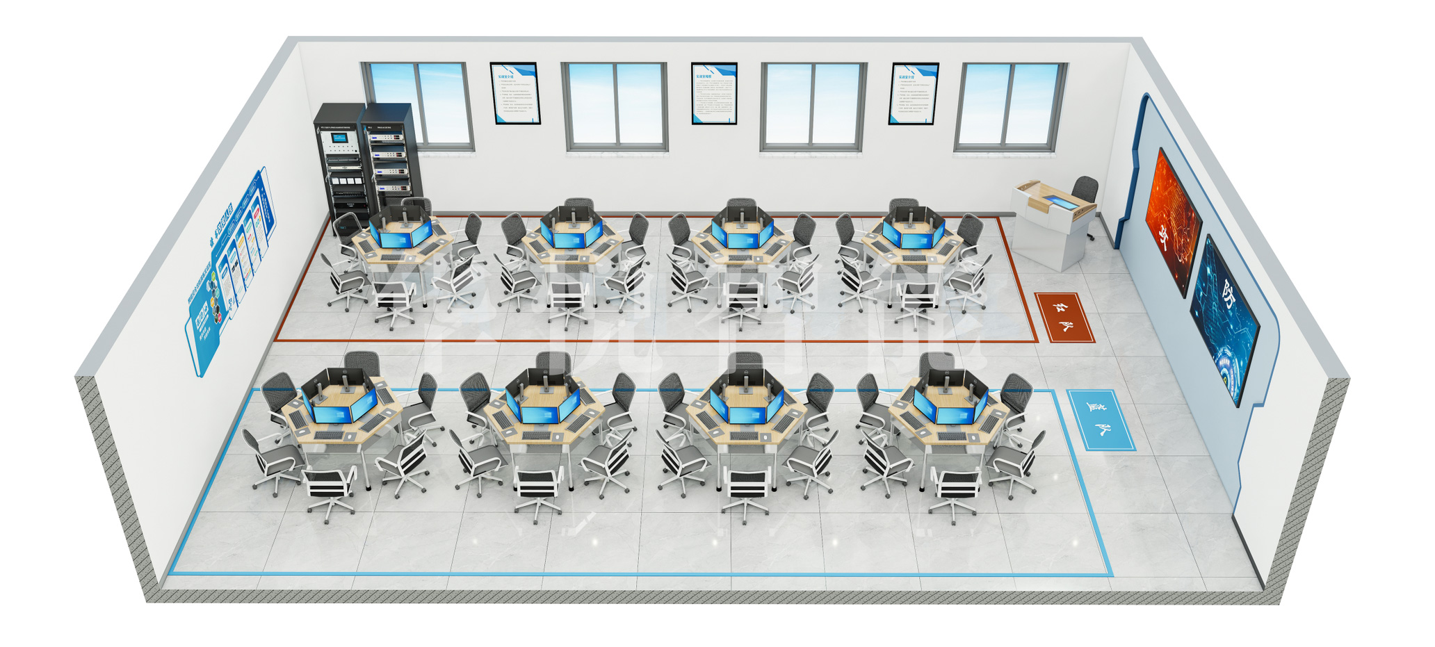 網(wǎng)絡(luò)安全攻防演練實(shí)訓(xùn)室